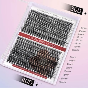 Foto 3 | Foto 3 | Kit Profesional 4 en 1 de Extensiones de Pestañas con 320 Piezas y Adhesivo Premium