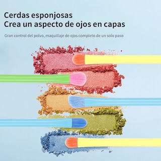 Foto 4 | Foto 4 | Brochas Para Ojos Colores 16pz Lab.g Multicolor