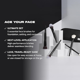 Foto 2 | Foto 2 | Brochas de Maquillaje Morphe Face The Beat 5 Piezas con Estuche - Venta Internacional