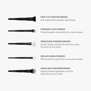 Foto 3 | Foto 3 | Brochas de Maquillaje Morphe Face The Beat 5 Piezas con Estuche - Venta Internacional