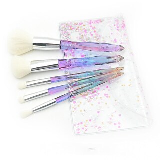 Foto 4 | Foto 4 | Juego De Brochas De Maquillaje Huoguo Embalaje De Pvc Con Cristal De Diamante Transparente - Venta Internacional.