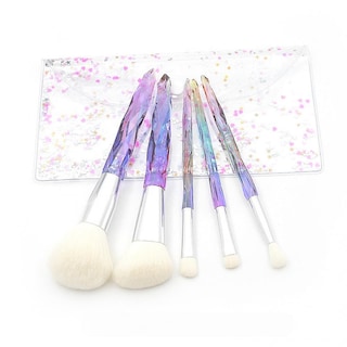 Foto 5 | Foto 5 | Juego De Brochas De Maquillaje Huoguo Embalaje De Pvc Con Cristal De Diamante Transparente - Venta Internacional.