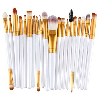 Foto 1 | Foto 1 | Set De Brochas De Maquillaje Huoguo  20 Unidades  Base Y Delineador De Cejas - Venta Internacional.