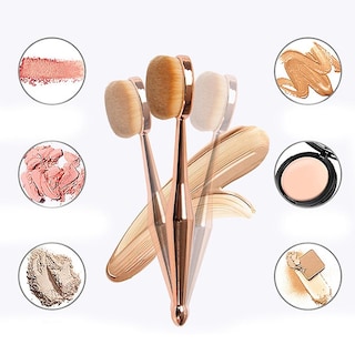 Foto 3 | Foto 3 | Set De Brochas Ovaladas Para Maquillaje Huoguo Mermaid Foundation - Venta Internacional.
