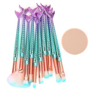 Foto 5 | Foto 5 | Set De Brochas De Maquillaje  10 Unidades  Base  Delineador De Ojos Y Colorete - Venta Internacional.