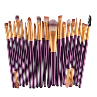 Foto 1 | Foto 1 | Set De Brochas De Maquillaje Huoguo 20 Unidades Base Y Delineador De Cejas - Venta Internacional.