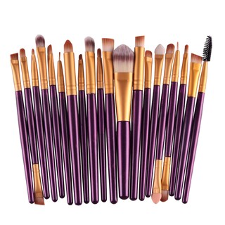 Foto 2 | Foto 2 | Set De Brochas De Maquillaje Huoguo 20 Unidades Base Y Delineador De Cejas - Venta Internacional.