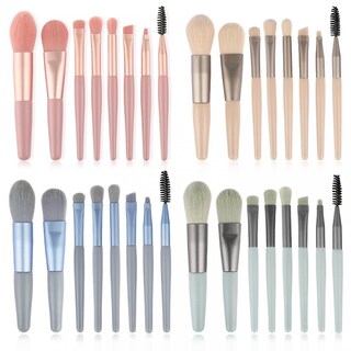 Foto 1 | Foto 1 | Set De Brochas De Maquillaje Huoguo Mini 8 Para Sombra De Ojos Y Pestañas En Polvo - Venta Internacional.
