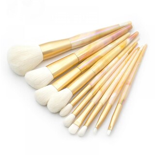 Foto 1 | Foto 1 | Set De Brochas De Maquillaje Huoguo  Mango De Plástico Jaspeado  10 Unidades - Venta Internacional.