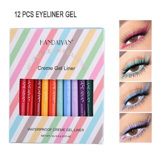 Foto 3 | Foto 3 | Set De Delineadores De Ojos Huoguo 12 Delineadores En Gel De Secado Rápido De Color Mate - Venta Internacional.