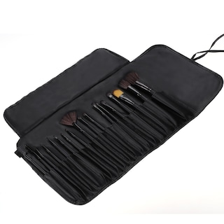 Foto 2 | Foto 2 | Set De Brochas De Maquillaje Genérica De 18 Piezas Con Bolsa Negra Para Cabello Sintético - Venta Internacional.