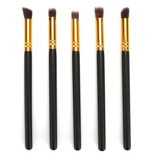Foto 1 | Foto 1 | Juego De Brochas De Maquillaje De Madera Sintética Color Negro Sombra En Polvo 5 Unidades - Venta Internacional.
