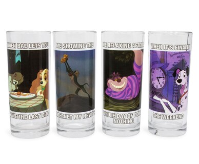 Foto 1 | Foto 1 | Set De Vasos Plateados Con Diseño De Buffalo Disney Meme, 300 Ml, 4 Unidades - Venta Internacional.