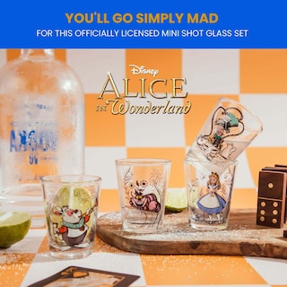Foto 2 | Foto 2 | Set De Minivasos De Whisky De Disney Alicia En El País De Las Maravillas X4 - Venta Internacional.