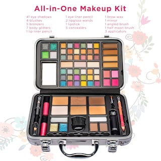 Foto 2 | Foto 2 | Kit De Maquillaje Vokai 41 Sombras De Ojos, 7 Purpurinas Corporales Y 1 Delineador De Labios - Venta Internacional.