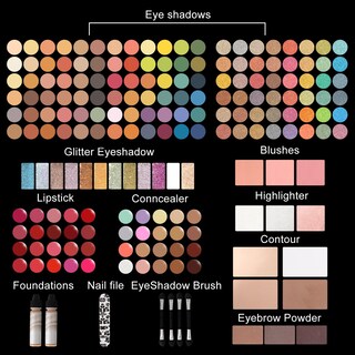 Foto 4 | Foto 4 | Paleta De Maquillaje Miss Rose M 187 Colores Con Lápiz Labial Y Máscara - Venta Internacional.