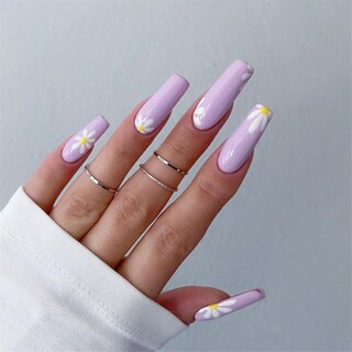 Foto 2 | Foto 2 | Prensas De Uñas Postizas  Extra Largas Y Coloridas  24 Piezas - Huoguo - Venta Internacional.