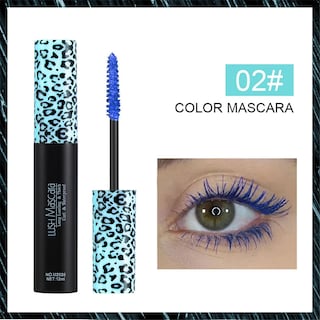 Foto 2 | Foto 2 | Máscara Huoguo Color: Azul Morado Rizado De Larga Duración - Venta Internacional.