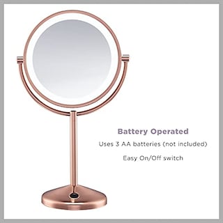 Foto 5 | Foto 5 | Venta Internacional - Espejo Conair color Oro Rosa Doble Cara Led Aumento de 1x/10x
