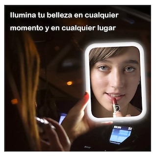 Foto 5 | Foto 5 | Espejo de Maquillaje Led De 3 Niveles Recargable Usb Blanco