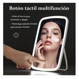 Foto 2 | Foto 2 | Espejo De Maquillaje Led Con Luz Ajustable Y Espejo 5 Veces Blanco