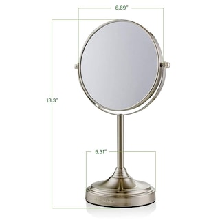 Foto 6 | Foto 6 | Espejo De Maquillaje Ovente De Sobremesa De 7 Pulgadas Con Aumento 1x/7x, Níquel - Venta Internacional.