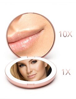 Foto 3 | Foto 3 | Espejo De Maquillaje Fancii Con Luz Led Para Viajes, Aumento De 1x/10x - Venta Internacional.