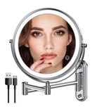 Espejo De Maquillaje Rocollos Recargable Montado En La Pared De 8 Pulgadas - Venta Internacional.