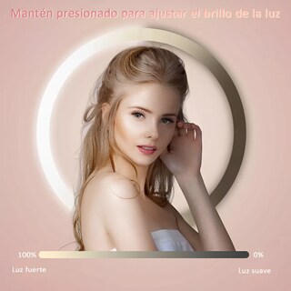 Foto 3 | Foto 3 | Espejo Con Luz Lab.g Para Maquilla Aumento Ajustable Táctil 3modos Blanco