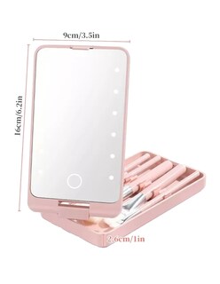 Foto 4 | Foto 4 | Espejo Maquillaje Led Rotación De 360°incluye Brochas + Gratias Termo Güish De Regalo