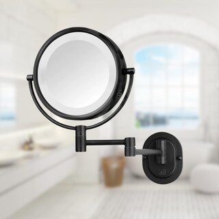 Foto 2 | Foto 2 | Espejo De Maquillaje Jerdon Montado En La Pared Con Iluminación De Aumento 5x - Venta Internacional.