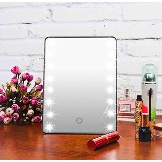 Foto 6 | Foto 6 | Espejo De Tocador De Maquillaje Con Luz Led Y Control Táctil Plegable Portátil De 360° Negro