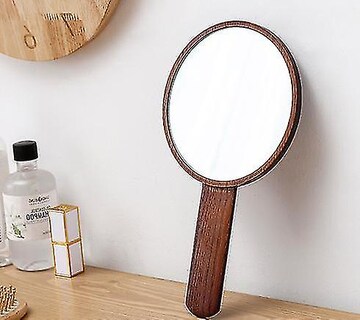 Foto 3 | Foto 3 | Espejo De Maquillaje Huoguo Madera Maciza De Roble Alta Definición 15 Cm - Venta Internacional.