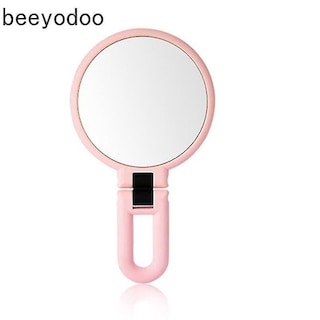 Foto 1 | Foto 1 | Espejo De Maquillaje Huoguo 10 Aumentos 360° Plegable Rosa - Venta Internacional.