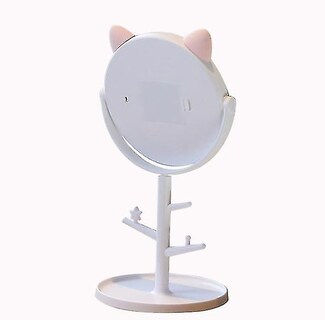 Foto 2 | Foto 2 | Espejo Led De Maquillaje Huoguo Con Forma De Oreja De Gato Rosa Con Usb - Venta Internacional.