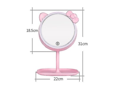 Foto 2 | Foto 2 | Espejo De Maquillaje Huoguo Espejos Faciales Luz Led Usb Rosa - Venta Internacional.