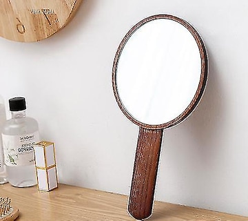 Foto 3 | Foto 3 | Espejo De Maquillaje Huoguo Madera Maciza De Roble Alta Definición 15 Cm - Venta Internacional.