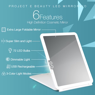 Foto 2 | Foto 2 | Espejo De Viaje Led Genérica Pe718 Con 72 Led Ajustables - Venta Internacional.