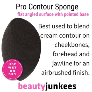 Foto 3 | Foto 3 | Esponja de Maquillaje Blender Beauty Junkees Black Contour Sin Látex - Venta Internacional