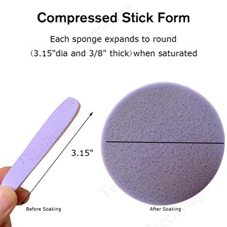Foto 2 | Foto 2 | Esponja Facial Tegelrying Comprimida, 120 Unidades, Pva, Color Morado - Venta Internacional.