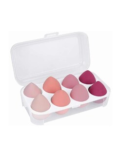 Foto 2 | Foto 2 | Kit Esponja Maquillaje 8 Piezas Color Rosa Con Caja + Gratis Termo Güish De Regalo