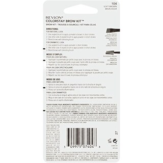 Foto 3 | Foto 3 | Kit De Cejas Revlon Colorstay Brow Kit 104 Soft Brown - Venta Internacional.