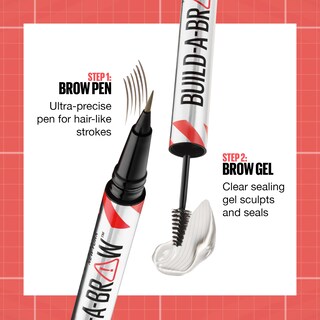 Foto 3 | Foto 3 | Maquillaje De Cejas Maybelline Build-a-brow 2 En 1 Soft Brown - Venta Internacional.