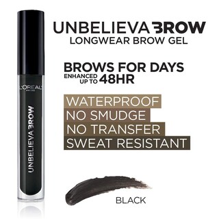 Foto 6 | Foto 6 | Gel Para Cejas L'oreal Paris Unbelieva-brow Waterproof, Negro, 4,5 Ml - Venta Internacional.