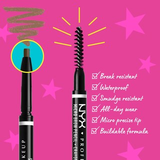 Foto 2 | Foto 2 | Lápiz De Cejas Nyx Professional Makeup Micro Brow - Gris - Venta Internacional.