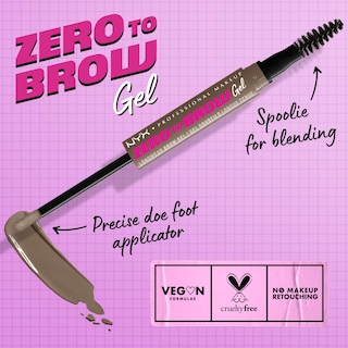Foto 2 | Foto 2 | Gel Para Cejas Nyx Professional Makeup Zero To Brow Brown - Venta Internacional.