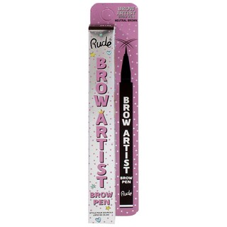 Foto 5 | Foto 5 | Bolígrafo Para Cejas Rude Cosmetics Brow Artist, Marrón Neutro - Venta Internacional.