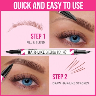Foto 5 | Foto 5 | Bolígrafo Para Cejas Imethod Con Punta Curva Y Punta De Pincel Precisa, Color Marrón Claro - Venta Internacional.