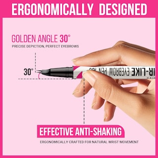 Foto 2 | Foto 2 | Bolígrafo Para Cejas Imethod Con Punta Curva Y Punta Precisa, Color Negro Y Marrón - Venta Internacional.