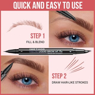 Foto 5 | Foto 5 | Bolígrafo Para Cejas Imethod, Curvo, Con Doble Punta, Microblading, Color Marrón Oscuro - Venta Internacional.